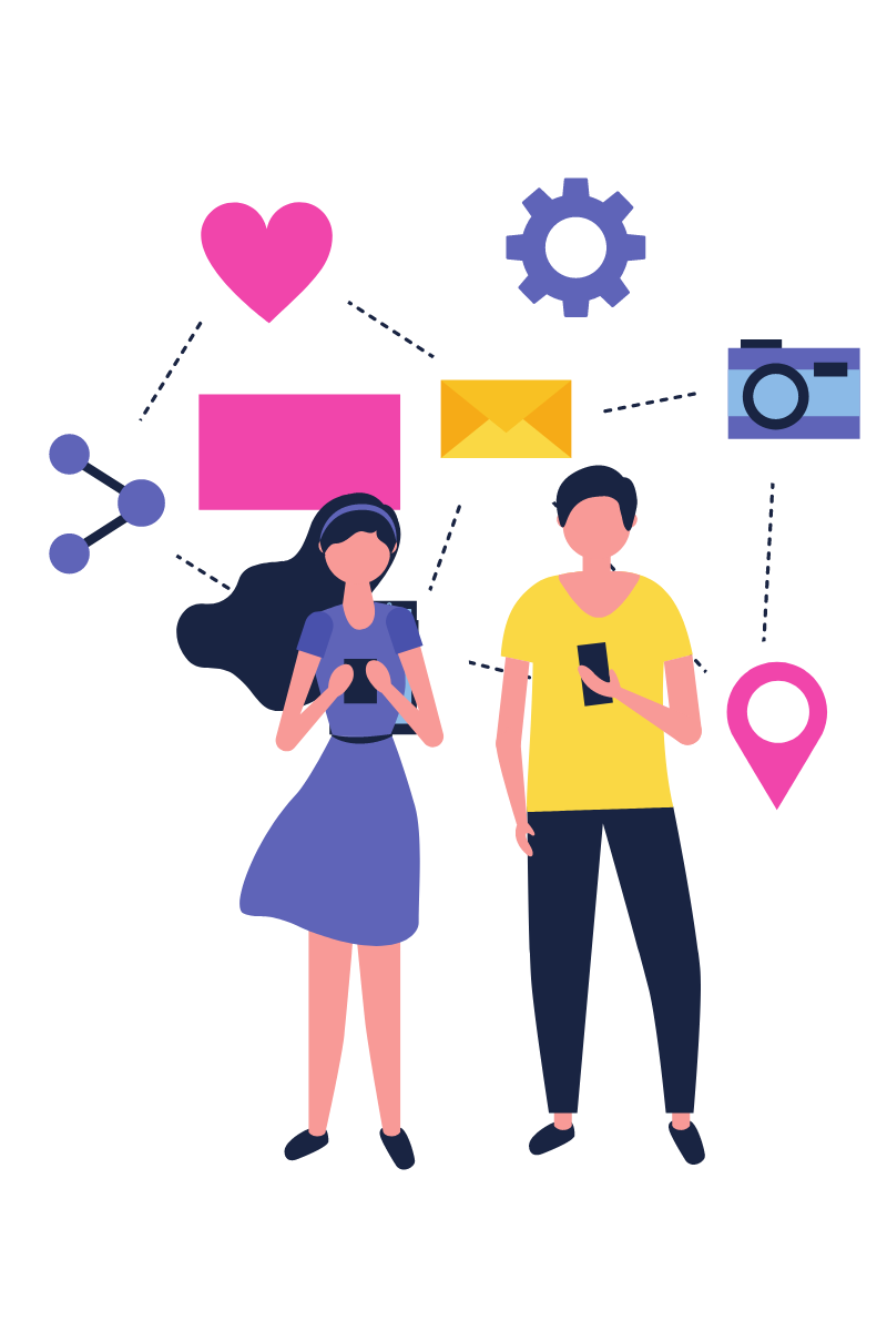 Social Media Management Image used to represent social media services.